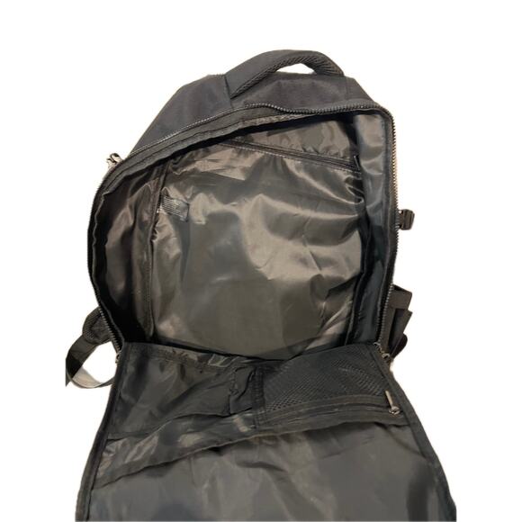 True Religion World Tour Black Poly Canvas Backpack - Picture 3 of 5